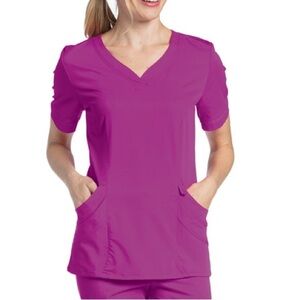 Urbane Ultimate Chloe Sweetheart Orchid Uniform Scrub Top